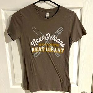 Women’s T-Shirt, New Orleans is My Favorite Restaurant, Dirty Coast, Size Medium